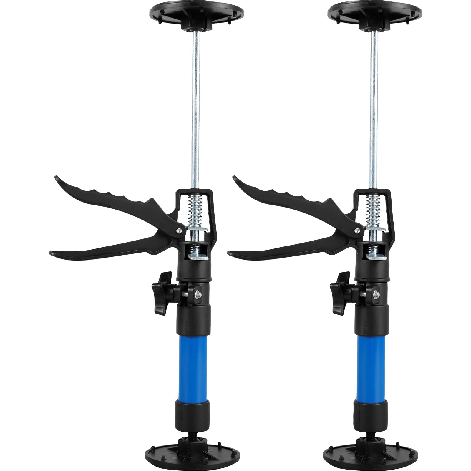 2Pcs Telescopic Quick Support Rod, Adjustable 30-59cm 3rd Hand Support System, Practical Non-Slip Third Hand Tool,Heavy Duty 40KG Capacity Telescopic Support Pole for Cabinet Drywall (Blue-30-59cm)