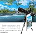 Huatop HD Phone Camera Lens Kit,20X Telephoto Lens+198°Fisheye Lens+Wide Angle Lens+Macro Lens+U Shape Clip + Tripod + Carrying Case Compatible iPhone and Most Smartphone,not Compatible Samsung