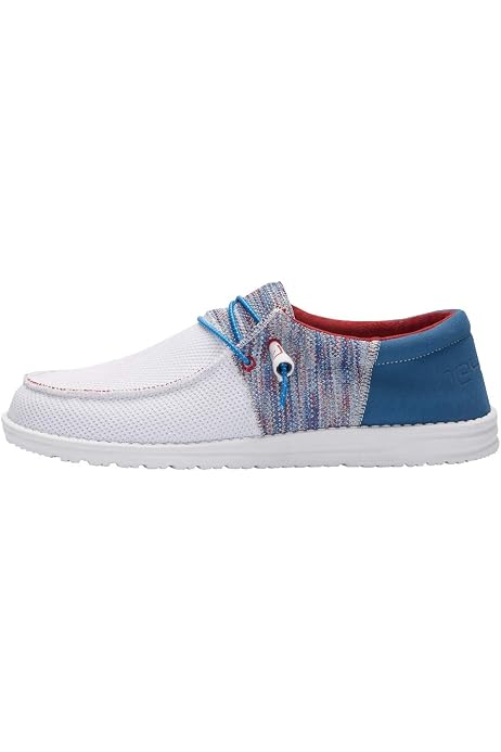 Hey Dude Men's Wally Sox Tri Fans Red 