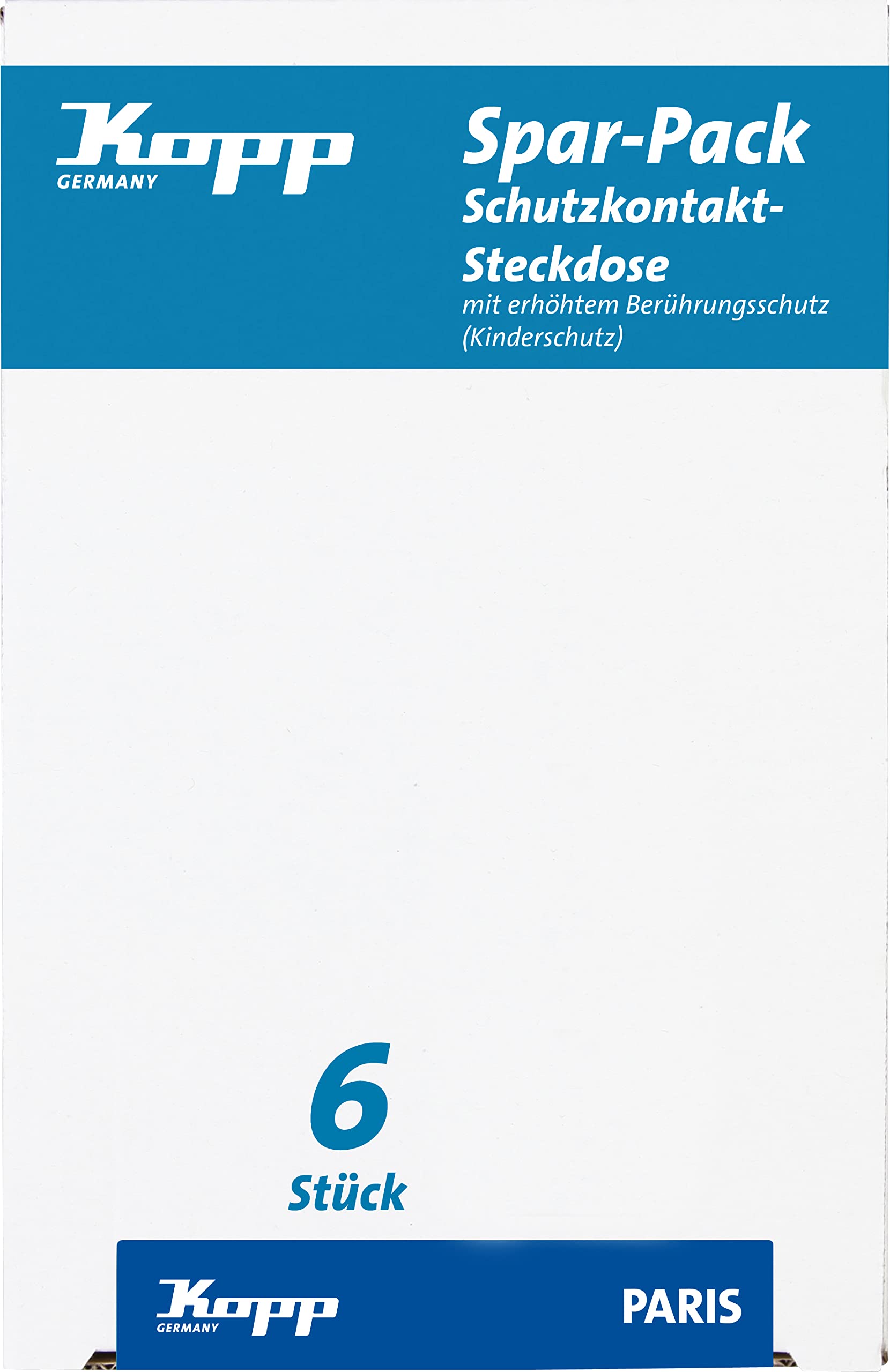 Kopp Paris Professional Pack 920702011: 6 Sockets with Child Protection, 920726019