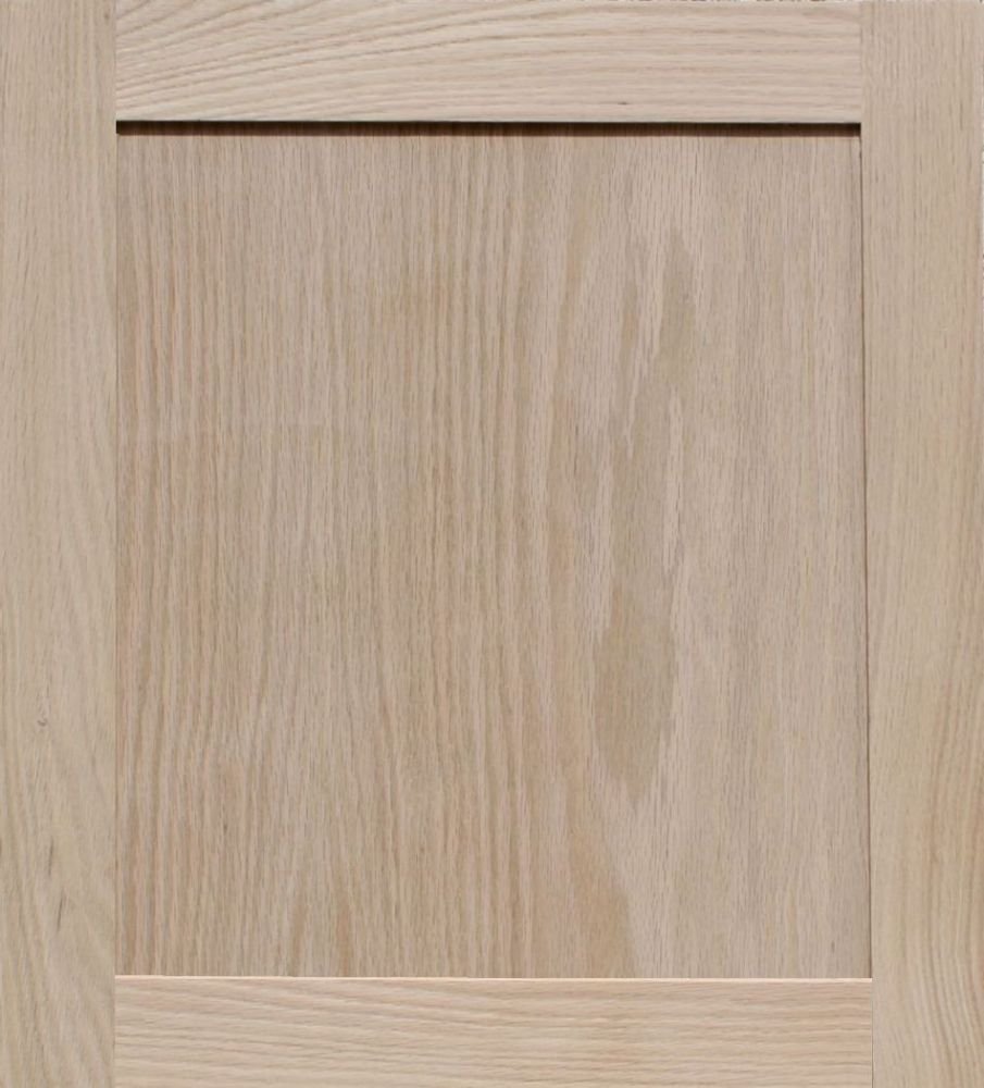 Building Supplies Builtin Unfinished Oak Shaker Door