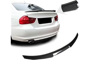 BDBO Rear Spoiler Wings for BMW E90 M3 Sedan 2008-2012 & E90 3 Series Sedan Trunk 2006-2011, M4 Style Carbon Fiber Style Performance Spoiler Wing Trunk Tail