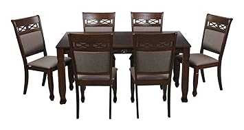 Royaloak Iris Six Seater Dining Set (Walnut)