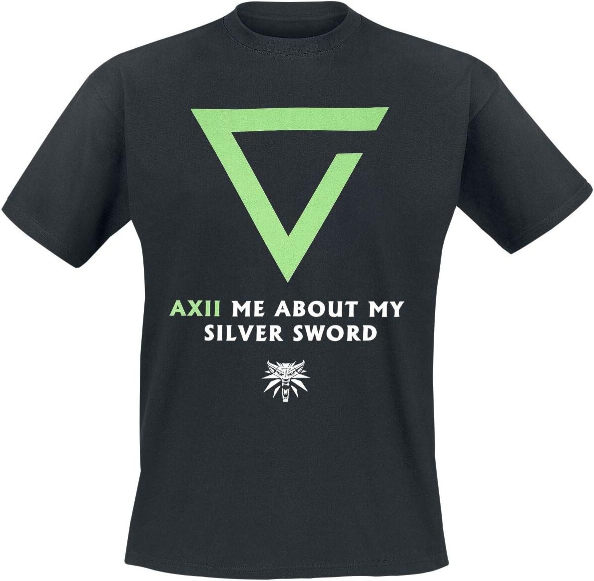 The Witcher Axii Me About My Silver Sword T-Shirt Black XL
