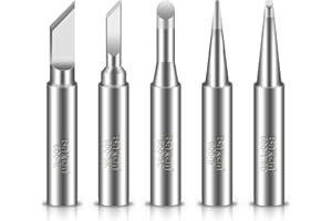 BAKON 5PCS 600M Series Soldering Iron Tips,Lead-Free Durable Long Lifespan Soldering Tips Compatible with BK90 Soldering Station