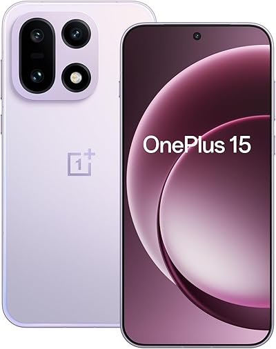 OnePlus 15 Smartphone mit Tri-Chip-AI, Snapdragon 8 Elite Gen5, 6,78" 165Hz Display, 7300 mAh Akku, Dreifach-50MP-kamera, 16GB RAM+512GB Speicher, Ultra Violet – 3 Jahre erweiterte Garantie
