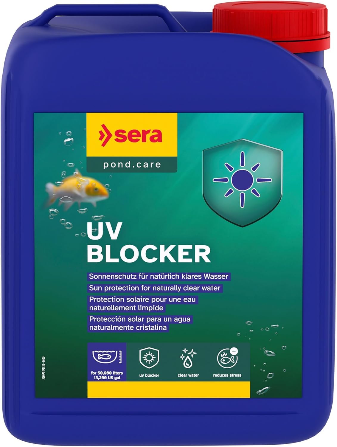 sera Pond Bio Humin 2.5 Litres – The Sun Protection for the Pond UV Blocker, Prevents Cloudness, Amber, Crystal Clear Water Thanks to Natural Human Substances