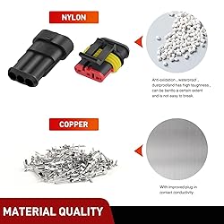 Nilight 622PCS 1 2 3 4 5 6 Pin Electrical Connector