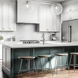 HOME EDIT Brushed Brass Cabinet Handles Single Hole