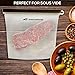 WestCoastWise Reusable Silicone Food Storage Bags (4-Pack) Airtight, Leakproof Preservation System | Cooking, Sous Vide, Leftovers, Steam or Meal Prep | Microwave, Freezer Safe
