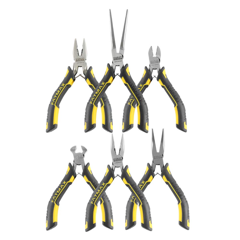 STANLEY FMHT0-80541 Fat Max Mini Pliers Set - Black (6-Piece)