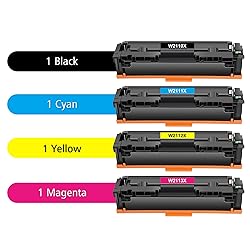 206X Toner Cartridges 4 Pack High Yield Set 206A