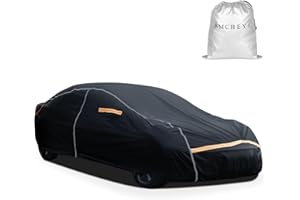 WMCHEYI Car Cover Waterproof All Weather,6 Layers Car Covers for Automobiles, Full Exterior Cover with Zipper, Outdoor Car Cover Sun UV Rain Snow Wind Protection, Fit for 180"(180*70*59 inch)Sedan