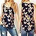 Lookatool Women's Butterfly Print Sleeveless Chiffon Tank Top Shirts Crew Vest (XXXL)