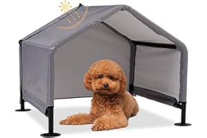 Dog Tent Shade Shelter Outdoor for Small Medium Dogs, Waterproof Sun Protection Pet House for Dogs, Small Animals and Livesto
