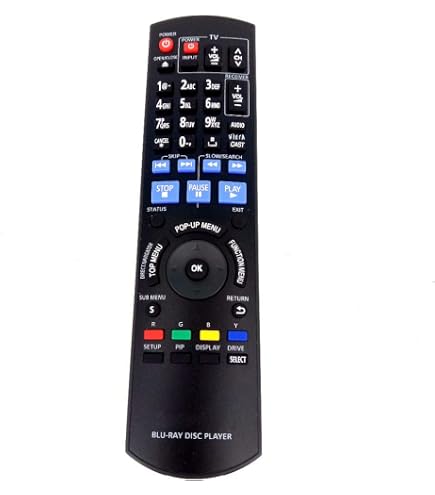 ALLIMITY N2QAYB001030 Telecomando Replace Fit for Panasonic Blu Ray Disc Player DMP-BDT175 DMP-BDT180 DMP-BDT171EF DMP-BDT174EG DMP-BDT181EF DMP-BDT170EG DMP-BDT181EG DMP-BDT180EB DMP-BDT184EG