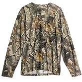 Realtree Men’s Long Sleeve Button Down Camp Shirt – Midweight, Cotton, Breathable Outdoor Shirt for Hunting and Fishing