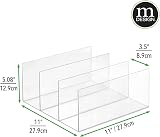 mDesign Clutch Bag Organiser Set of 4 - 3 Slot Handbag Storage Tray view 5