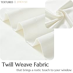 jinchan Faux Linen Kitchen Tie up Valance for