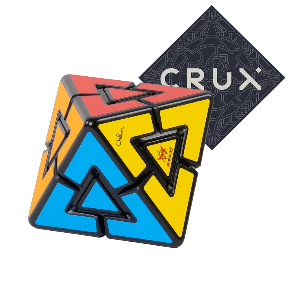 Meffert’s Diamond Pyraminx Puzzle - Difficult Unique Cube Style - Includes Crux Sticker