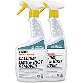 CLR PRO Calcium, Lime & Rust Remover - Quickly Removes Calcium, Lime, Hard Water Deposits and Surface Rust Stains, 32 Ounce S
