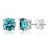 Moissanite Stud Earrings, 2ct Diamond Earrings 18K