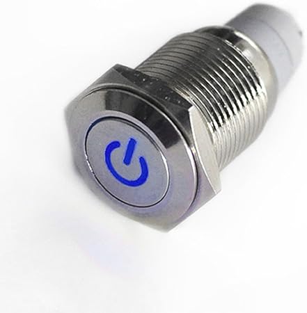 Hotsystem 16mm 12v Selbsthaltender Schalter Metall Led Beleuchtet Drucktaster Druckschalter Druckknopf Ein Ausschalter Fur Auto Kfz Blau Amazon De Auto