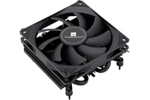 Thermalright AXP90 X36 Black Low Profile CPU Air Cooler, with 92mm Slim PWM Fan for 2700RPM High Speed ITX CPU Fan, AGHP Tech