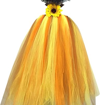 sunflower tulle dress