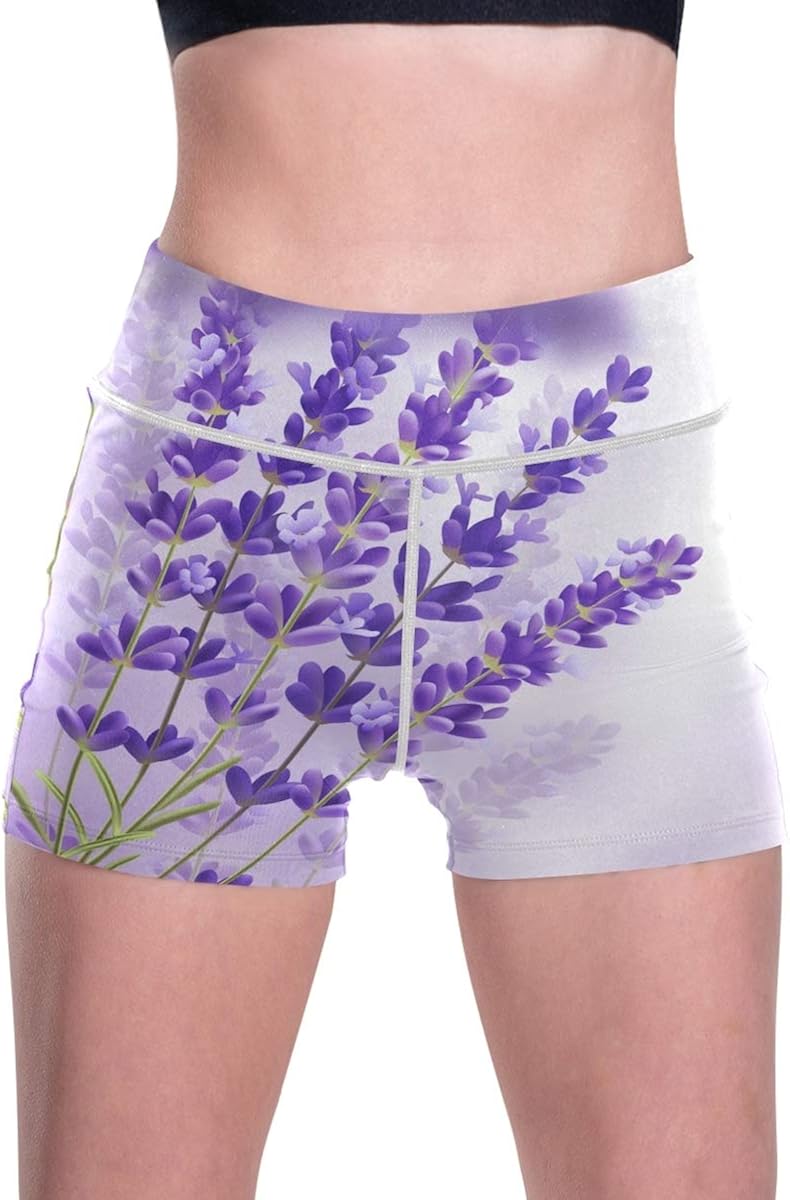 lavender high waisted shorts
