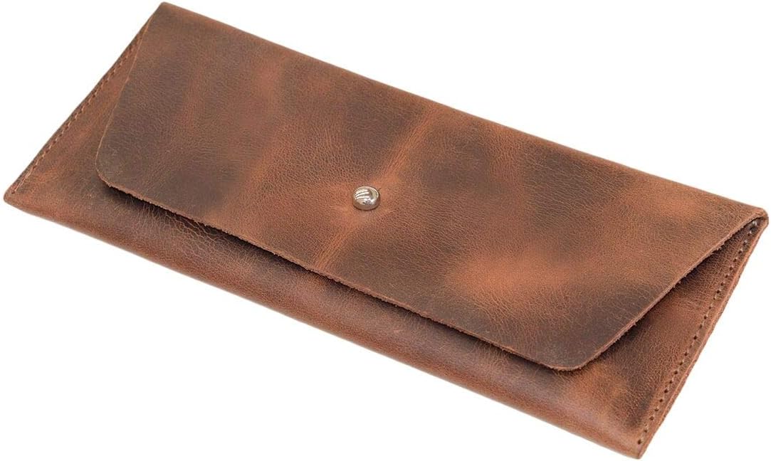  | Hide & Drink, Leather Utility Pouch / Wallet / Accessories / Cover / Travel Gear / Hand Bag, Handmade Includes 101 Year Warranty : Bourbon Brown | Travel Wallets