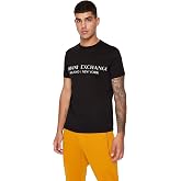 A｜X Armani Exchange Men's Short Sleeve Milan New York Logo Crew Neck T-Shirt