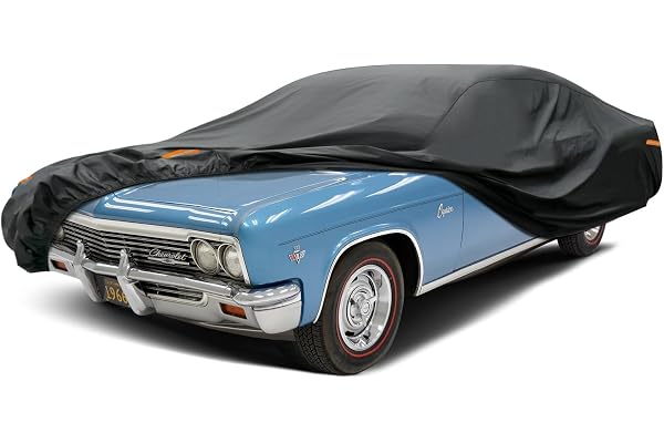 Kayme Car Cover Waterproof All Weather for Large Sedan,Outdoor Cover Fit for Chevy Impala Caprice, Ford Crown Victoria, Cadil