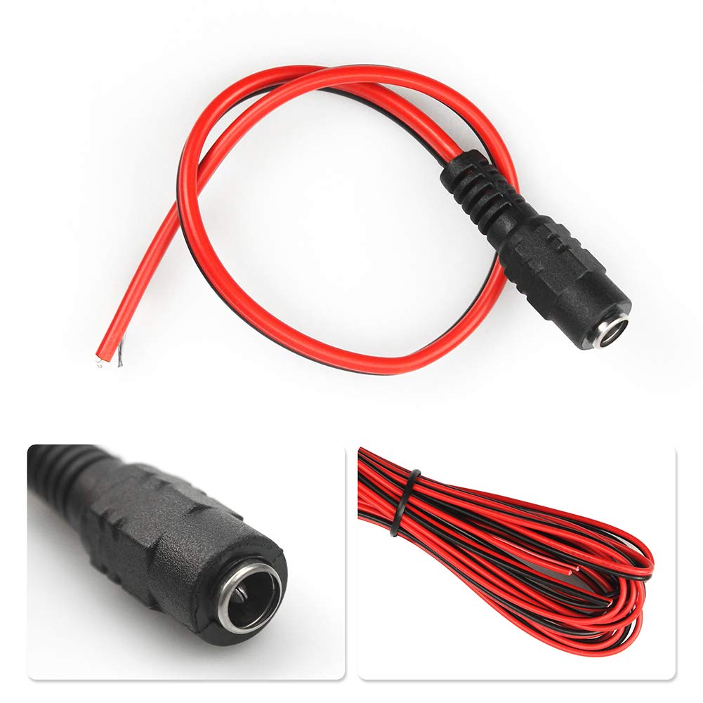 InduSKY Upgraded LED Dimmer PWM 12V-24V 30A Lighting Dimming Controller Single Channel + 5M 22AWG Extension Cable for Led Strips 3528 5050 Single Color + DC Power Cable 12V Plugs Female Connector: Industrial & Scientific
