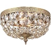 Crystorama 2 Light Olde Brass Ceiling Mount