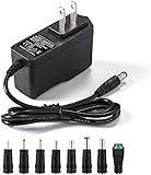 12V 2A Power Supply AC Adapter Replacement with 8