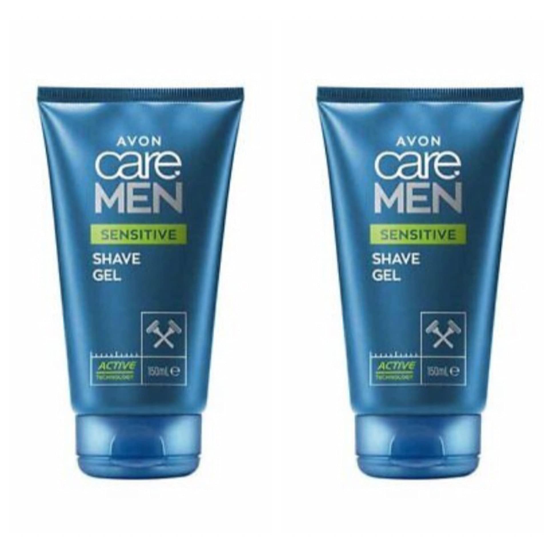 Twin Pack Avon Care Men Active Sensitive Shave Gel 150millilitres