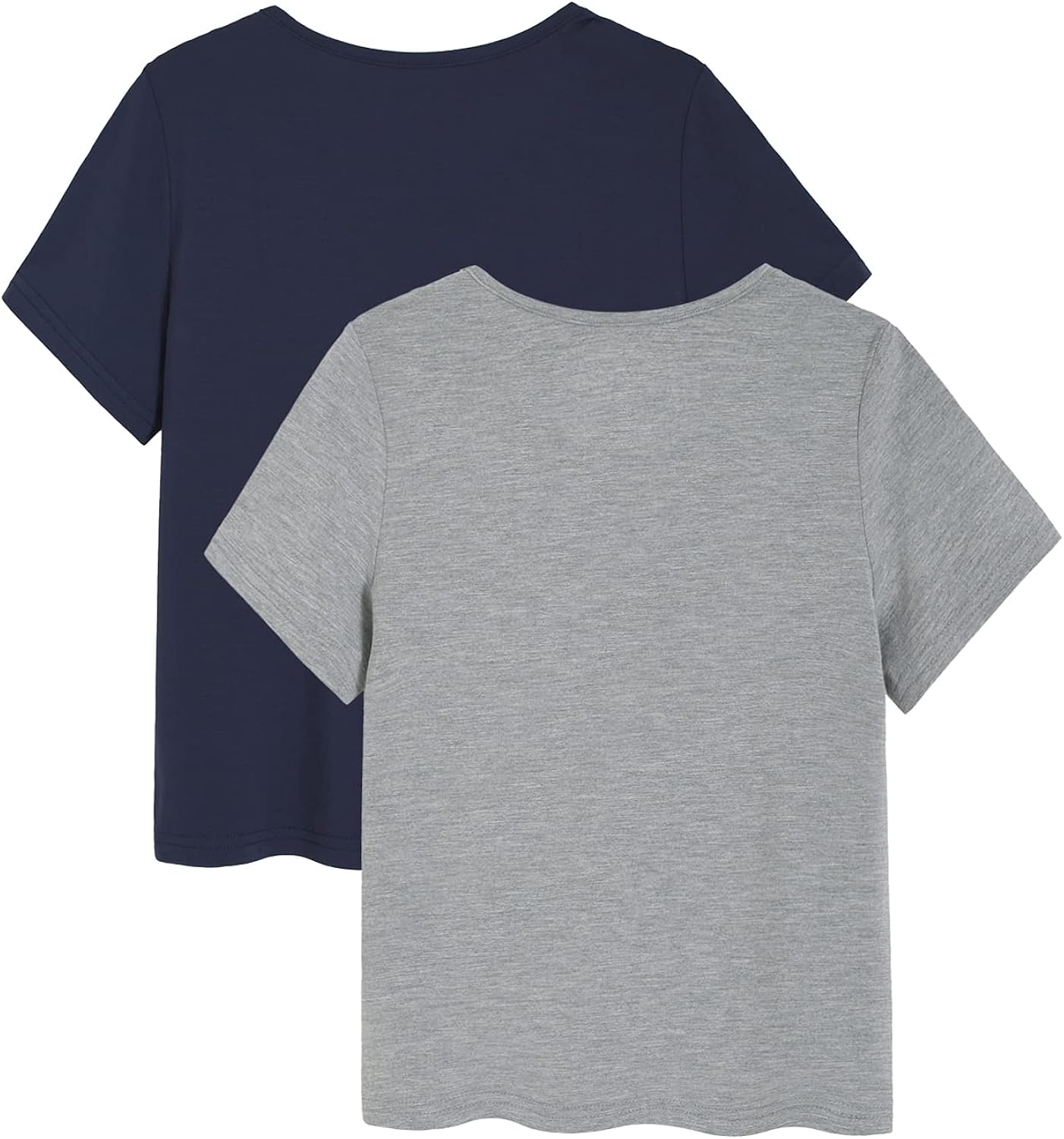 Latuza Boys' 2 Pack Bamboo Viscose T-Shirt Short Sleeve Top: Clothing