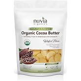 Nuvia Organics Cocoa Butter Wafers - USDA Certified Organic, Non-GMO, Gluten-Free; 6oz