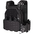 YAKEDA Tactical Outdoor Vest for Men /1000D Nylon Quick Release Laser-Cutting Modular Lightweight Vest