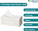 A406 Z Fold Paper Towels White Interfold 2 Ply Embossed 3200 Sheets view 6