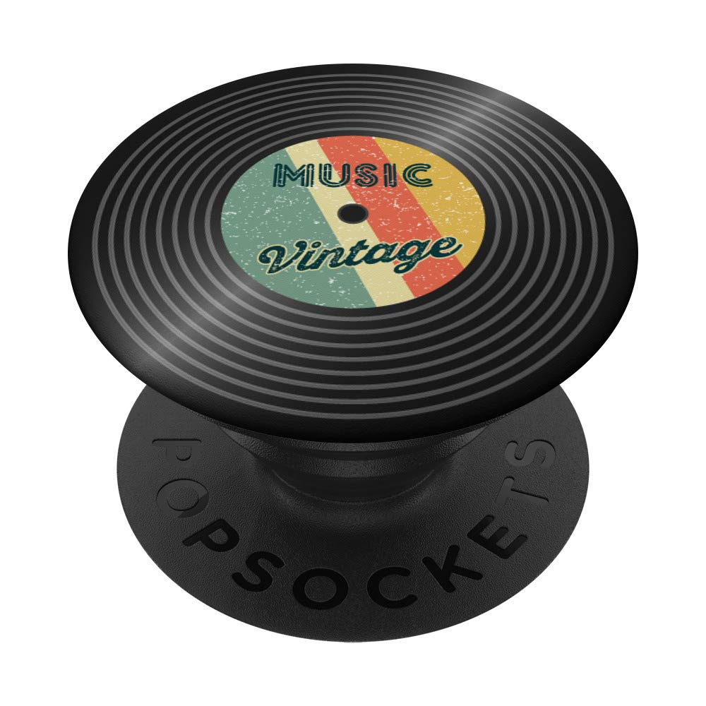 Vintage Vinyl Record Music PopSockets PopGrip: Swappable Grip for Phones & Tablets