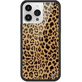 Wildflower Cases - iPhone 14 Pro Max Compatible - Meow - Brown | Impact-Certified 6.5 ft Drop Protection Case, Raised Protective Bumper, Cute Aesthetic Design, Women-Owned Small Business