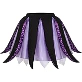 Mayerilby Ursula Costume Women's Ursula Skirt With Tentacles Tutu for Adults