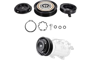 TINJO A/C Compressor Clutch Assembly Kit Plate Pulley Bearing Coil 38810-RGL-A01 Replacement for Honda 2005-2007 Odyssey & 2006-2008 Ridgeline, AC Air Conditioning Compressor Clutch Coil Auto Repair Kit