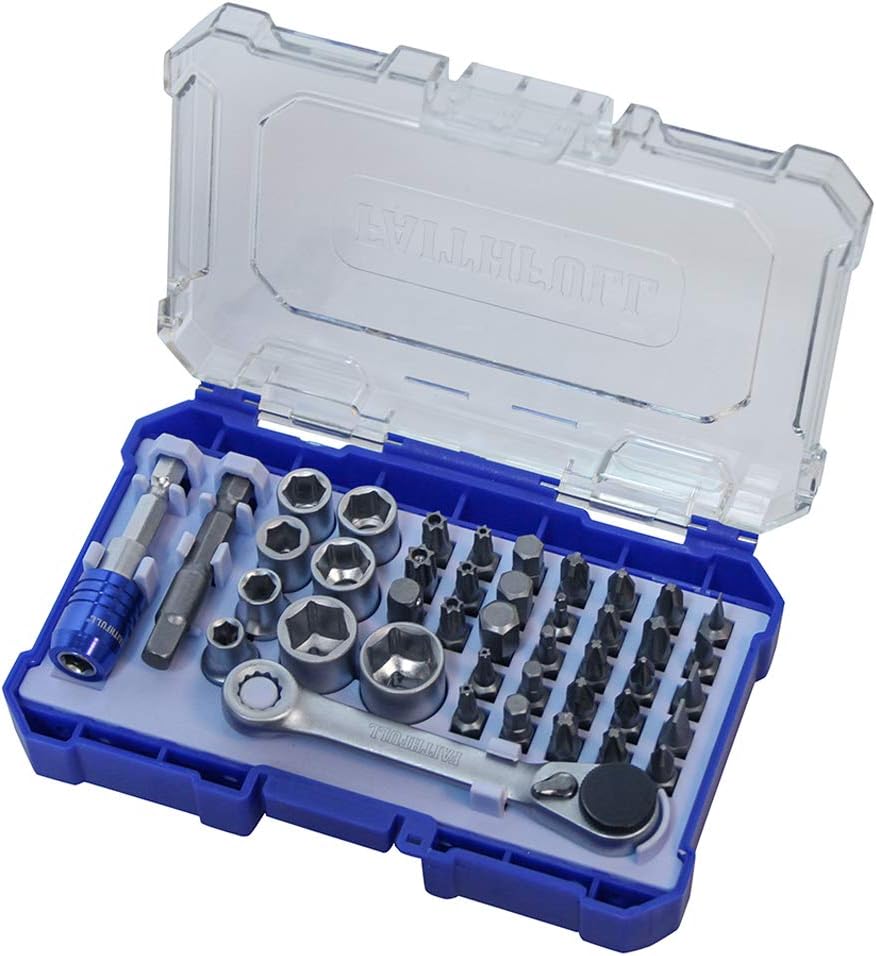 Faithfull FAISBSET42 Screwdriver Bit and Socket Set - 42 Piece, Multi, Variety Pack