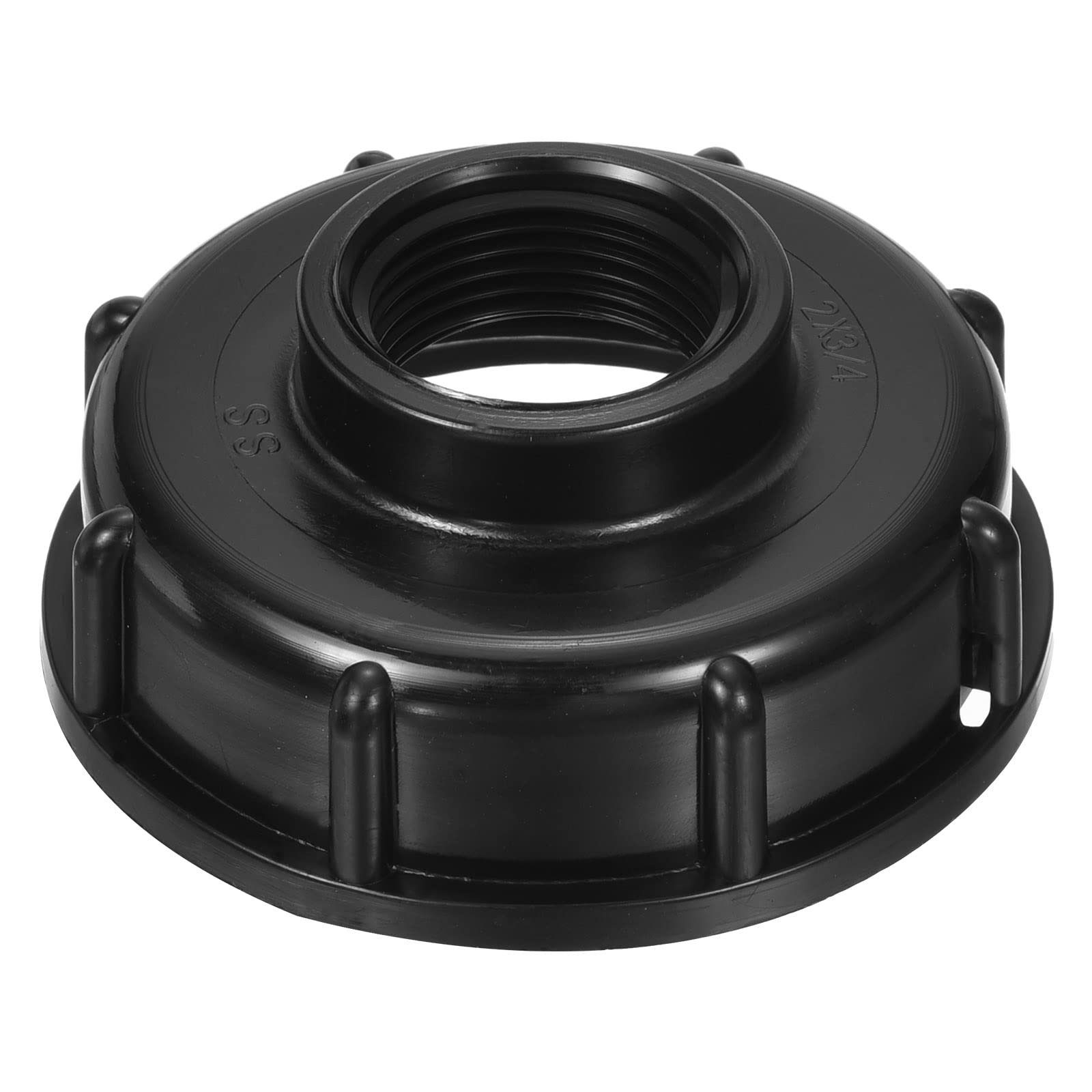 PATIKIL IBC Tote Adapter 60mm Coarse Thread 3/4" Outlet, 275-330 Gallon Drain Plug Connector for Tank Garden Watering Hose