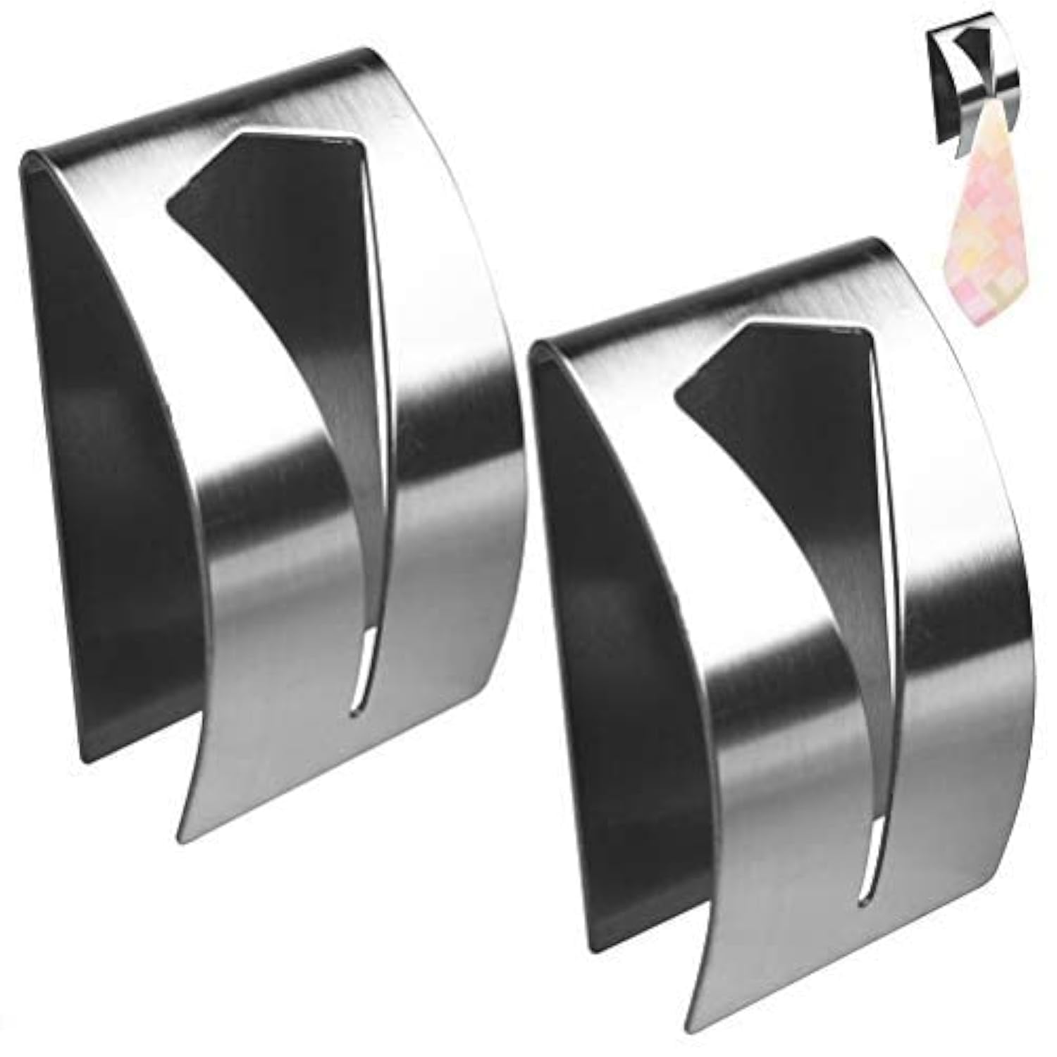 nuoshen 2 Pieces Self Adhesive Towel Holders, Hook Rack Towel Hangers Hand Towel Hook Tea Towel Holders for Bathroom Kitchen, No Drilling Required