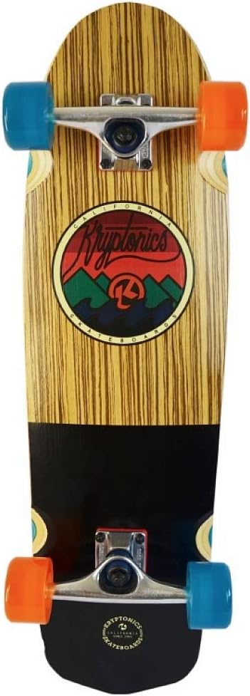 Kryptonics 30" Classy Cruiser Maple Skateboard - Complete With 'All Terrain' Graphic