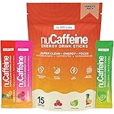 SBH Labs Natural Electrolyte Energy Drink Powder Packets | Natural Caffeine + BHB + Vitamin C + Prebiotics + Electrolytes | 15 Sticks | 3 Natural Flavors